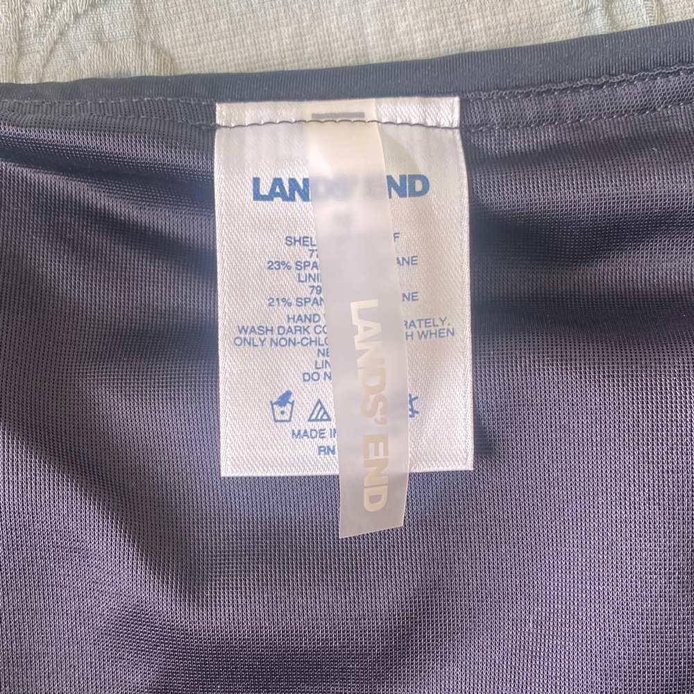 Lands' End Women's Black Swim Skirt - Picture 3 of 6